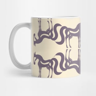 The Essence of a Horse Ornamental Pattern (Beige and Mauve) Mug